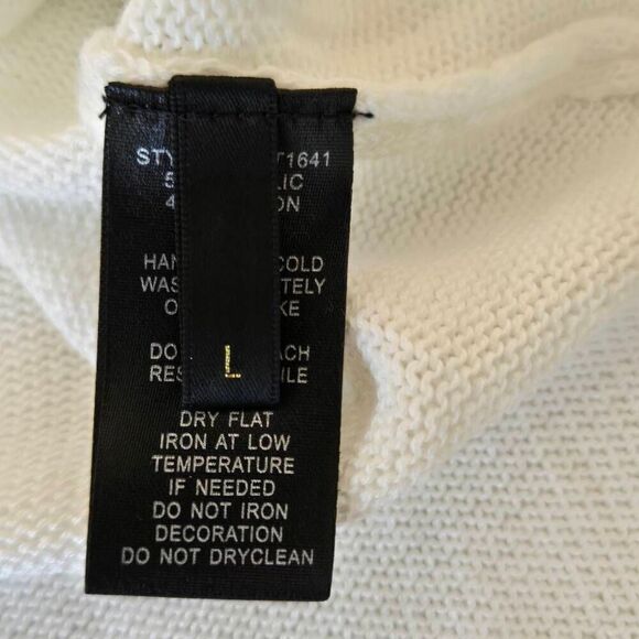 NWT Victoria Womens Vecceli Italy Cotton Blend Pullover Sweater Large - Picture 10 of 13